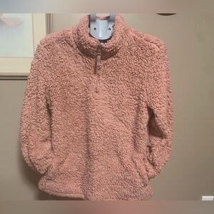 Weatherproof Women's Teddy Bear Sherpa Fleece Pullover Rose Colour Size Large